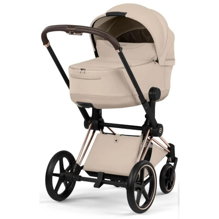 Cybex Priam 3 in 1 Cozy Beige Style Collection chassis Rosegold 5.0 car seat Cloud T plus