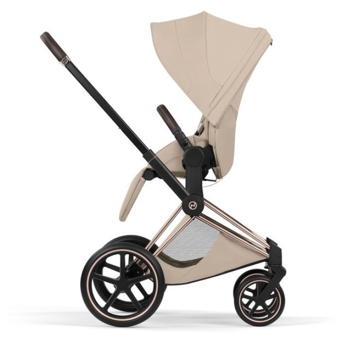 Cybex Priam 3 in 1 Cozy Beige Style Collection chassis Rosegold 5.0 car seat Cloud T plus