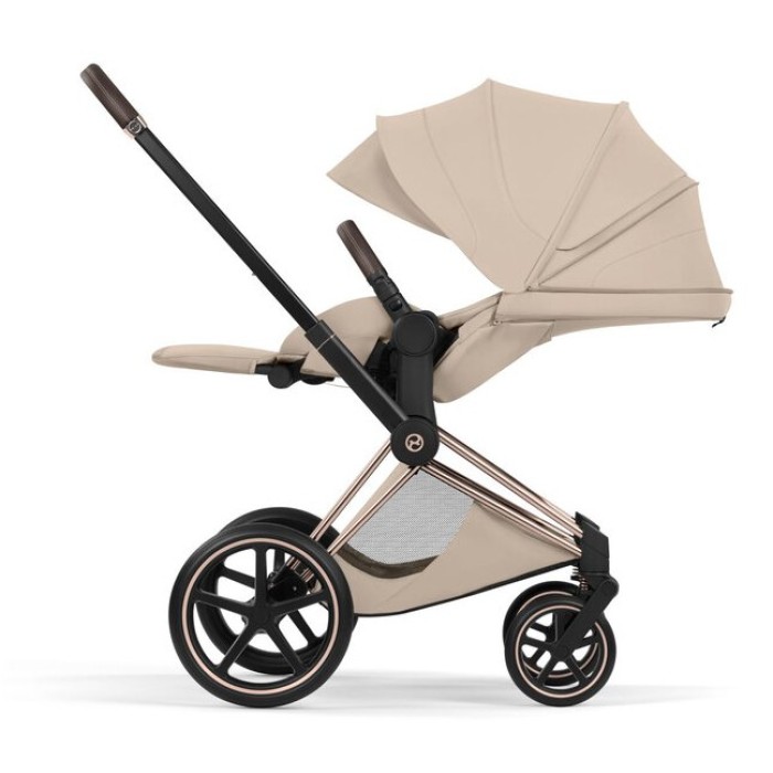 Cybex Priam 3 in 1 Cozy Beige Style Collection chassis Rosegold 5.0 car seat Cloud T plus