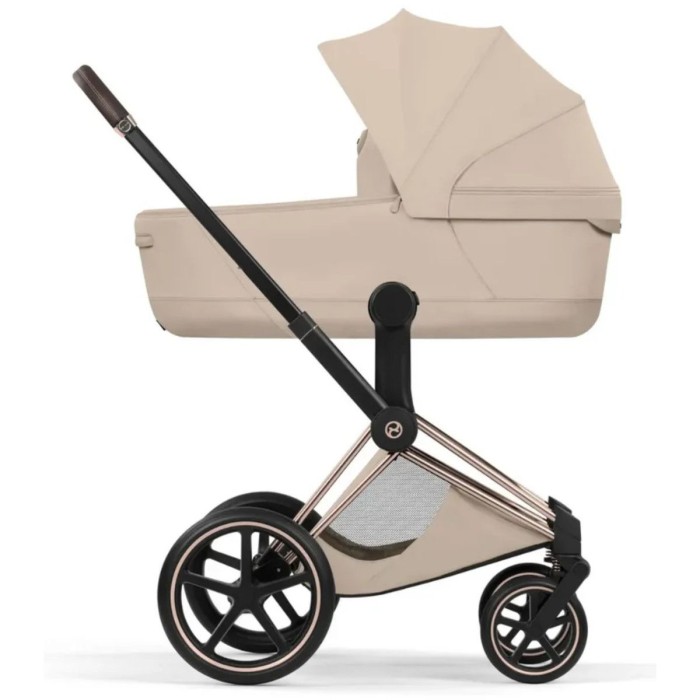 Cybex Priam 3 in 1 Cozy Beige Style Collection chassis Rosegold 5.0 car seat Cloud T plus