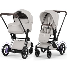Cybex ePriam Style Collection City Grey chassis Chrome 5.0 stroller 2 in 1