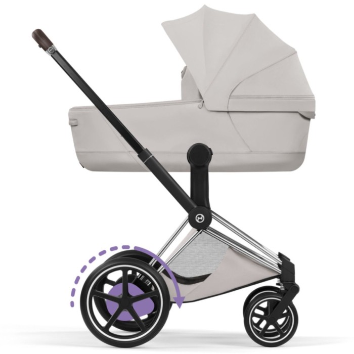 Cybex ePriam Style Collection City Grey chassis Chrome 5.0 stroller 2 in 1