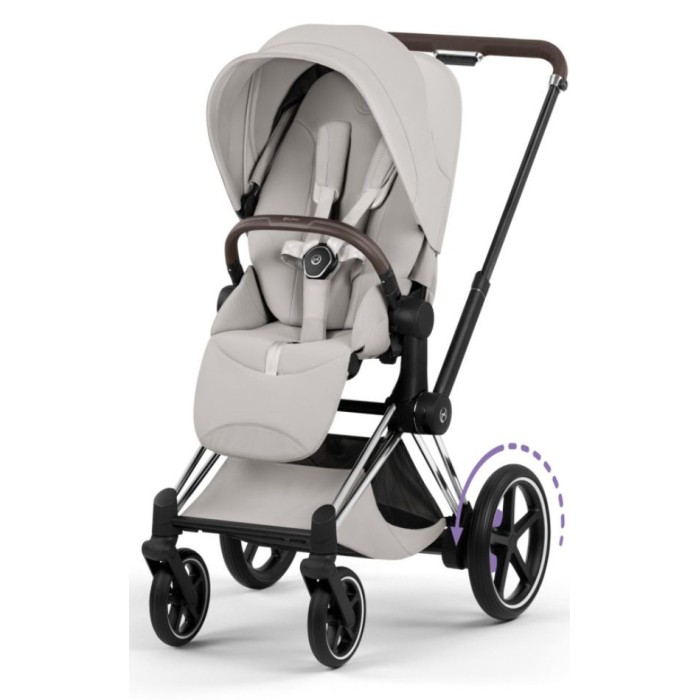 Cybex ePriam Style Collection City Grey chassis Chrome 5.0 stroller 2 in 1