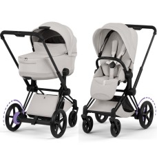 Cybex ePriam Style Collection City Grey chassis Matt Balck 5.0 stroller 2 in 1