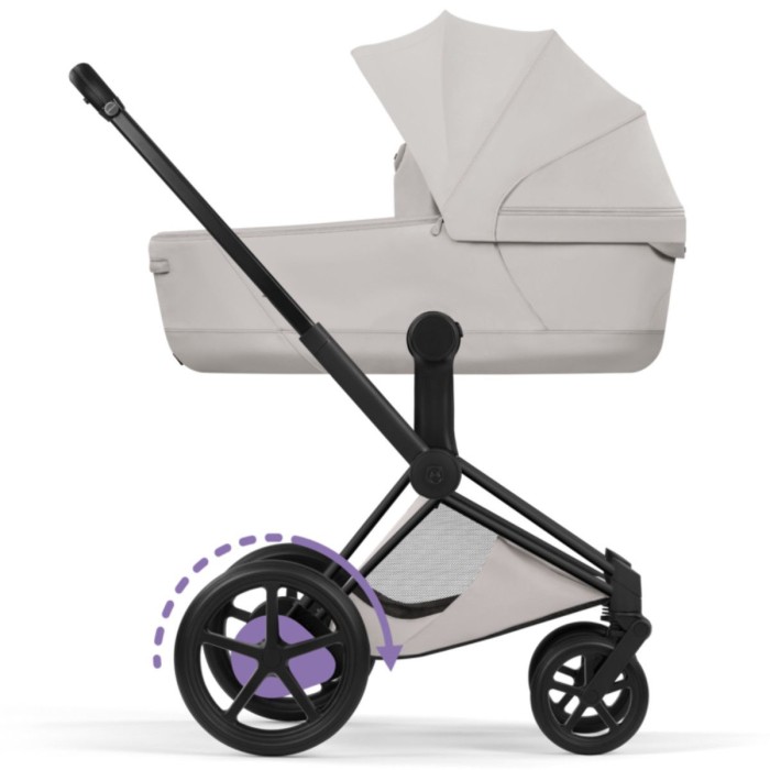 Cybex ePriam Style Collection City Grey chassis Matt Balck 5.0 stroller 2 in 1