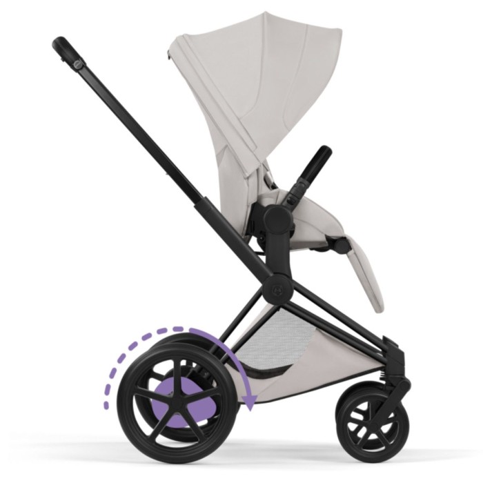 Cybex ePriam Style Collection City Grey chassis Matt Balck 5.0 stroller 2 in 1