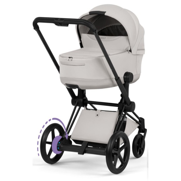 Cybex ePriam Style Collection City Grey chassis Matt Balck 5.0 stroller 2 in 1