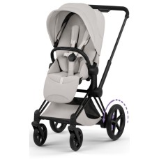 Коляска Cybex ePriam Style Collection City Grey шасі Matt Black 5.0
