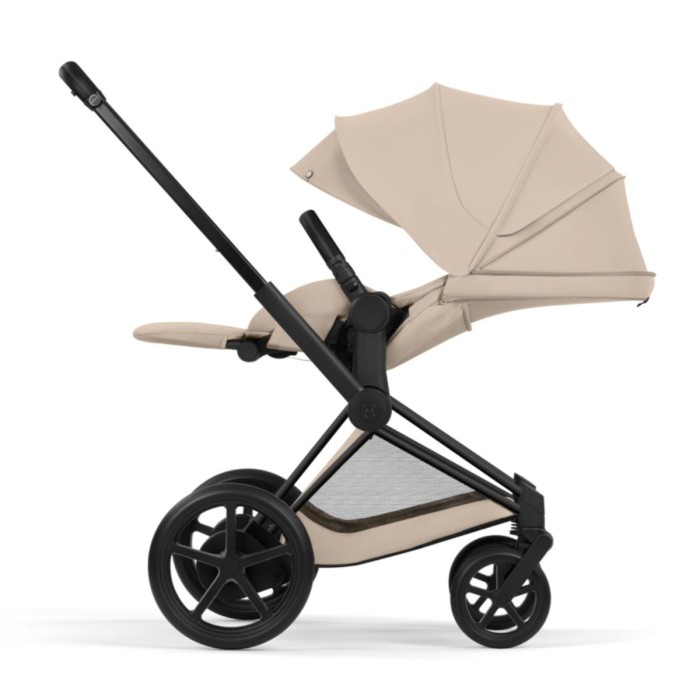 Stroller Cybex ePriam Style Collection Cozy Beige chassis Matt Black 5.0