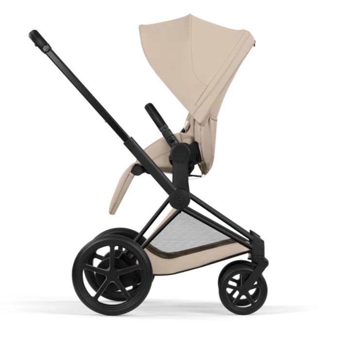 Cybex ePriam Style Collection Cozy Beige chassis Matt Balck 5.0 stroller 2 in 1