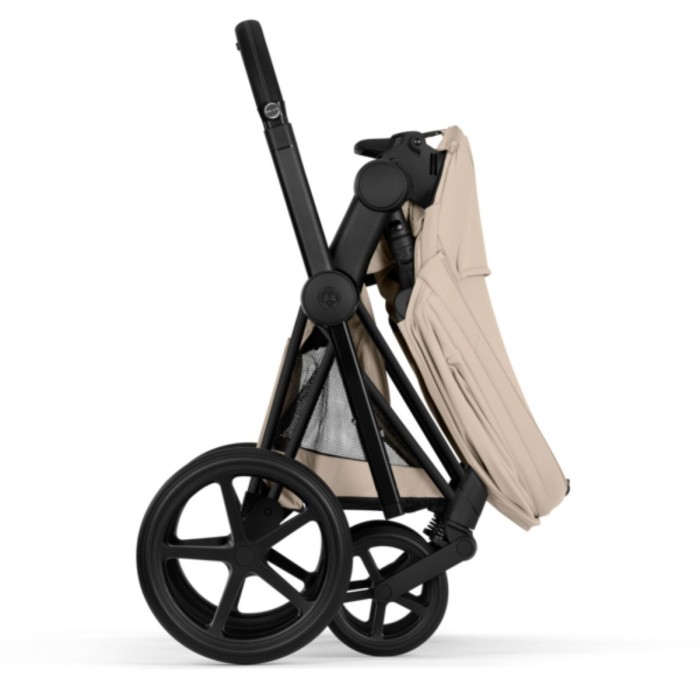 Cybex ePriam Style Collection Cozy Beige chassis Matt Balck 5.0 stroller 2 in 1
