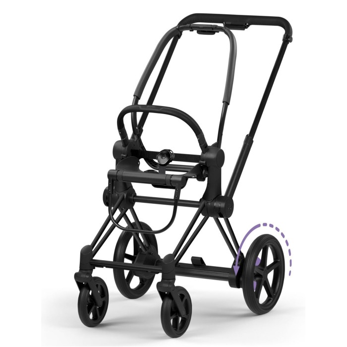 Stroller Cybex ePriam Style Collection City Grey chassis Matt Black 5.0