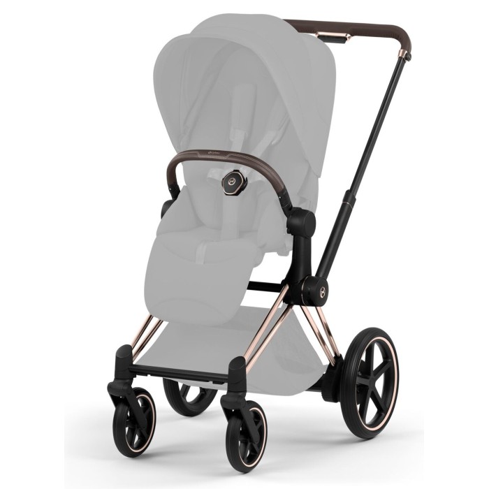 Stroller Cybex ePriam Style Collection Off White chassis Chrome 5.0
