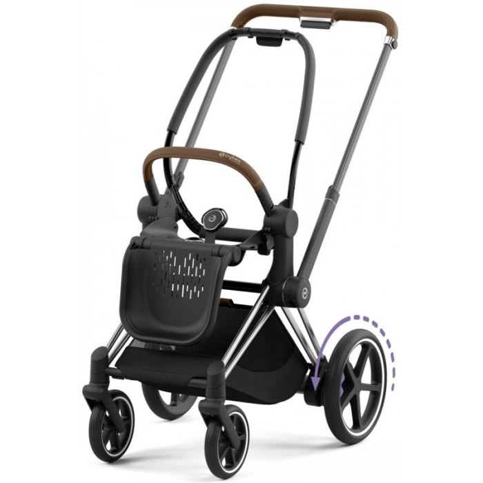Stroller Cybex ePriam by Alec Voelkel Rockstar chassis Chrome Brown 4.0