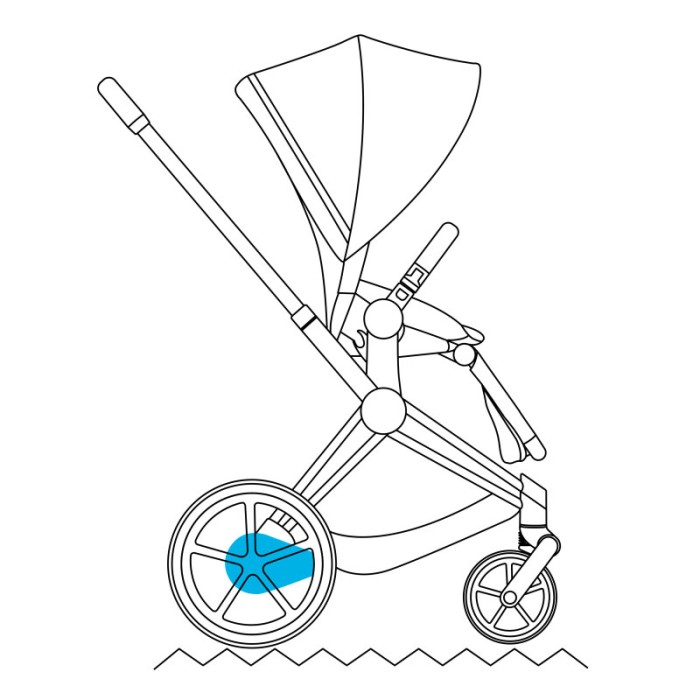 Stroller Cybex ePriam by Alec Voelkel Rockstar chassis Chrome Brown 4.0