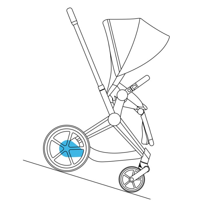 Stroller Cybex ePriam by Alec Voelkel Rockstar chassis Chrome Brown 4.0