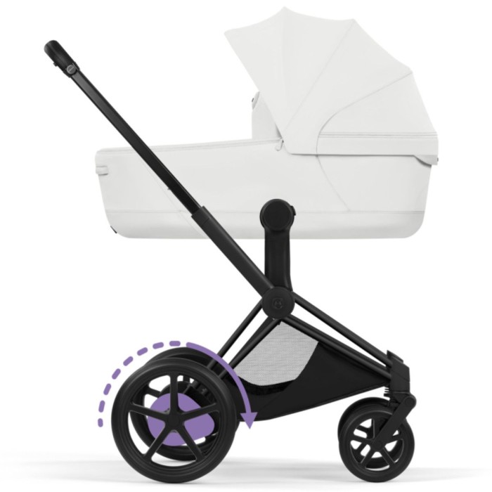 Cybex ePriam Style Collection Off White chassis Matt Balck 5.0 stroller 2 in 1