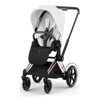 Коляска Cybex ePriam Style Collection Off White шасі Rosegold 5.0