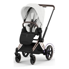 Коляска Cybex ePriam Style Collection Off White шасі Rosegold 5.0