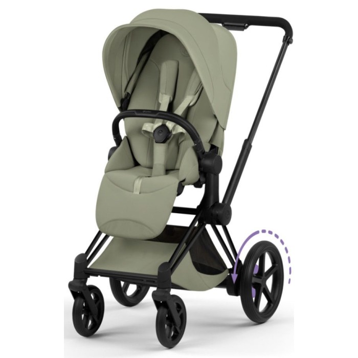 Коляска Cybex ePriam Style Collection Sage Green шасі Matt Black 5.0