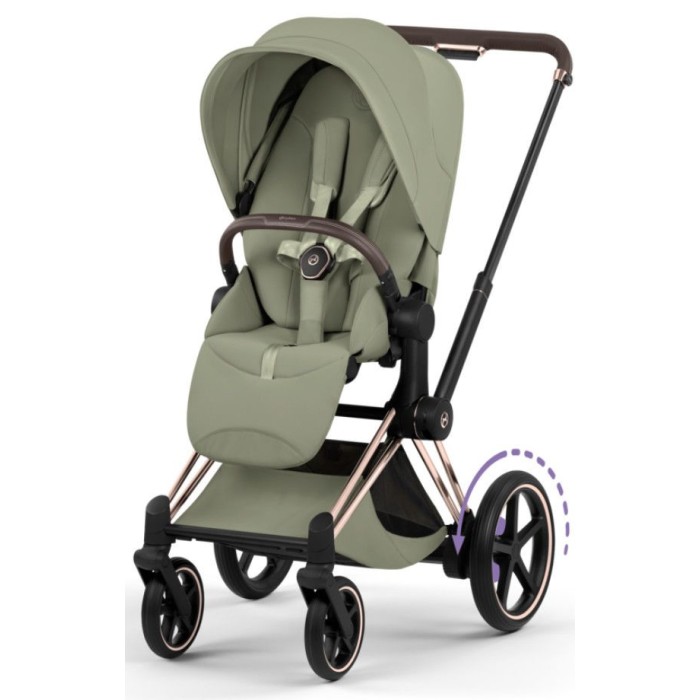 Коляска Cybex ePriam Style Collection Sage Green шасі Rosegold 5.0