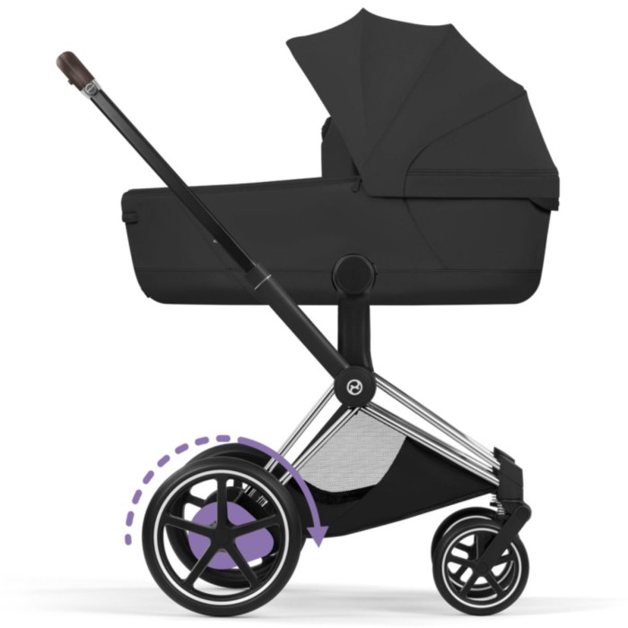 Stroller Cybex ePriam 2 in 1 Style Collection Sepia Black chassis Chrome 5.0 with electric drive