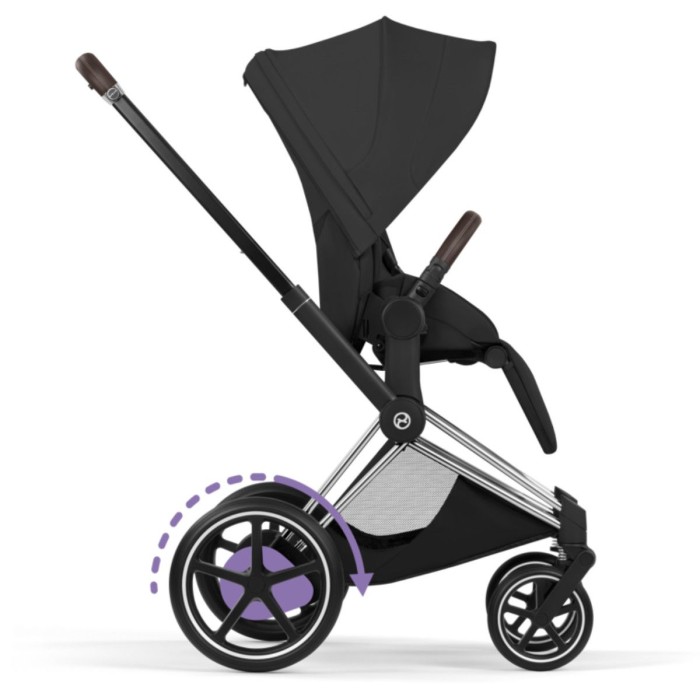 Stroller Cybex ePriam 2 in 1 Style Collection Sepia Black chassis Chrome 5.0 with electric drive