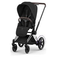 Коляска Cybex ePriam Style Collection Sepia Black шасі Chrome 5.0