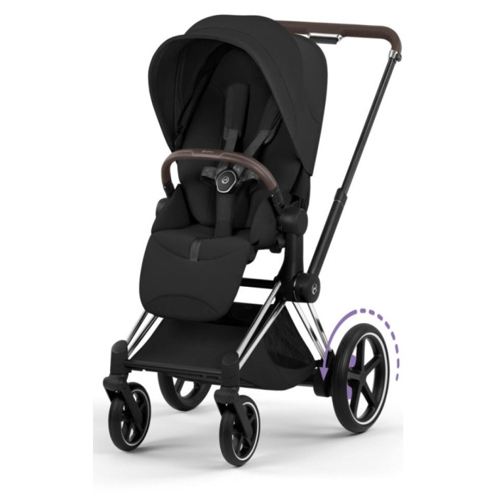 Stroller Cybex ePriam 2 in 1 Style Collection Sepia Black chassis Chrome 5.0 with electric drive