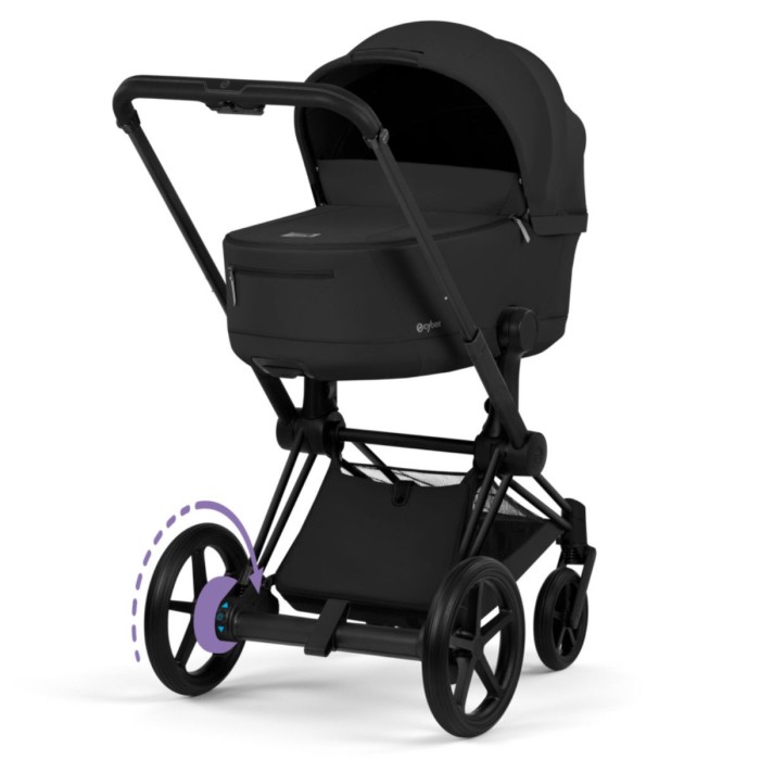 Stroller Cybex e-Priam 2 in 1 Style Collection Sepia Black chassis Matt Black 5.0 with electric drive