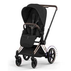 Коляска Cybex ePriam Style Collection Sepia Black шасі Rosegold 5.0