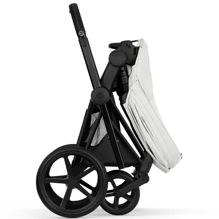 Cybex ePriam Style Collection Off White chassis Matt Balck 5.0 stroller 2 in 1