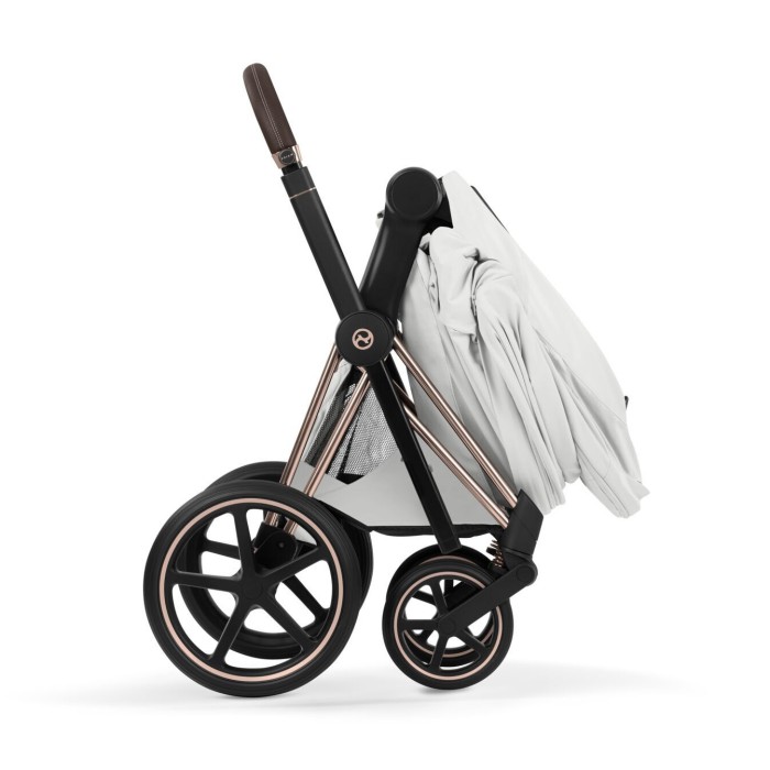 Cybex ePriam Style Collection Off White chassis Matt Balck 5.0 stroller 2 in 1