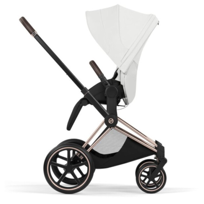 Cybex Priam 3 in 1 Off White Style Collection chassis Rosegold 5.0 car seat Cloud T plus