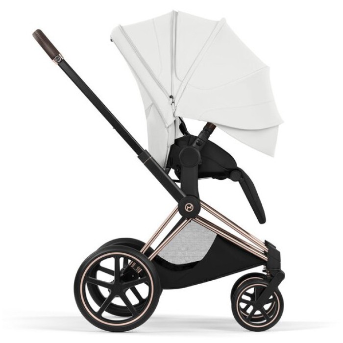 Cybex Priam 3 in 1 Off White Style Collection chassis Rosegold 5.0 car seat Cloud T plus