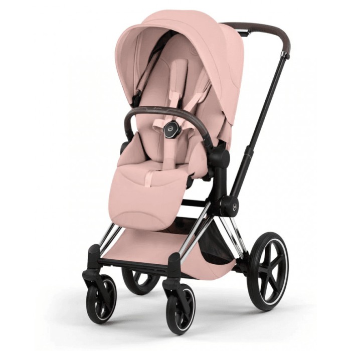 Cybex Priam 3 in 1 Peach Pink Style Collection chassis Chrome 5.0 car seat Cloud T plus