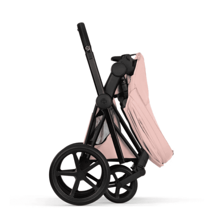 Cybex ePriam Style Collection Peach Pink chassis Chrome 5.0 stroller 2 in 1