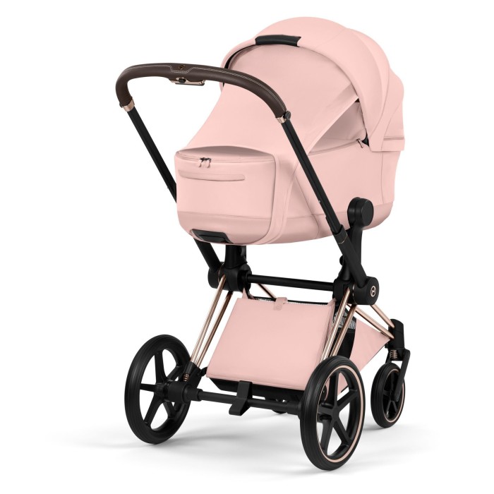 Cybex ePriam Style Collection Peach Pink chassis Chrome 5.0 stroller 2 in 1