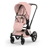 Коляска Cybex Priam Style Collection Peach Pink шасі Rosegold 5.0