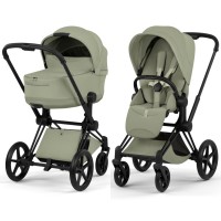 Cybex Priam Style Collection 5.0 коляска 2 в 1 Sage Green шасі Matt Black