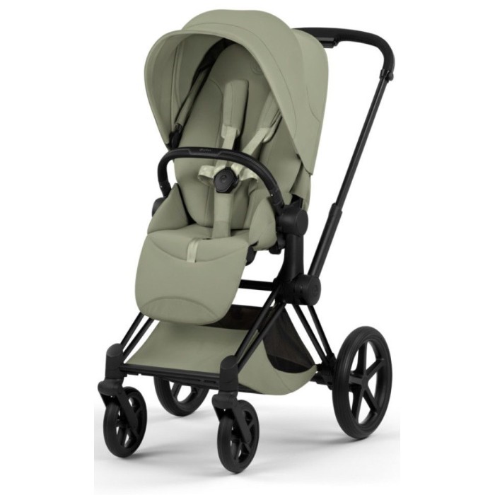 Cybex Priam Style Collection 5.0 stroller 2 in 1 Sage Green chassis Matt Black