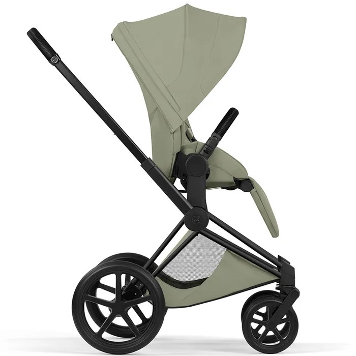 Cybex Priam Style Collection 5.0 stroller 2 in 1 Sage Green chassis Matt Black