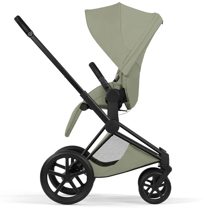 Cybex Priam Style Collection 5.0 stroller 2 in 1 Sage Green chassis Matt Black