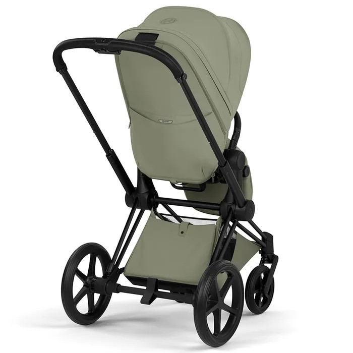 Cybex Priam Style Collection 5.0 stroller 2 in 1 Sage Green chassis Matt Black