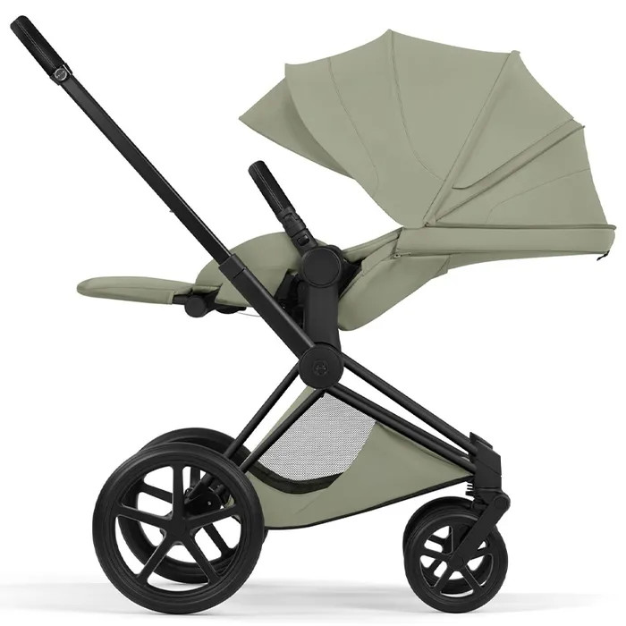 Cybex Priam Style Collection 5.0 stroller 2 in 1 Sage Green chassis Matt Black