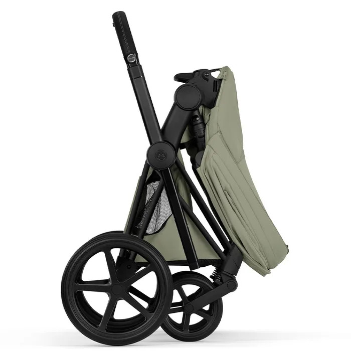 Cybex Priam Style Collection 5.0 stroller 2 in 1 Sage Green chassis Matt Black