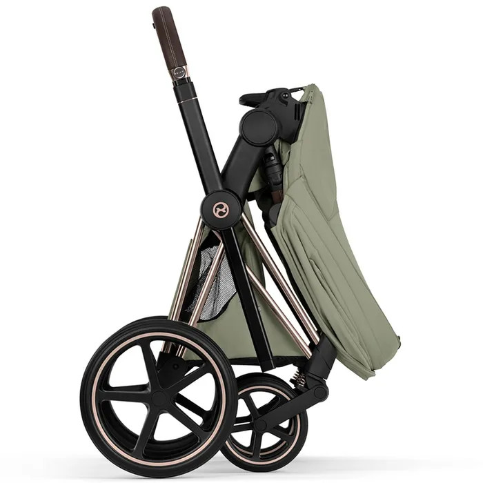 Cybex ePriam Style Collection Sage Green chassis Chrome 5.0 stroller 2 in 1