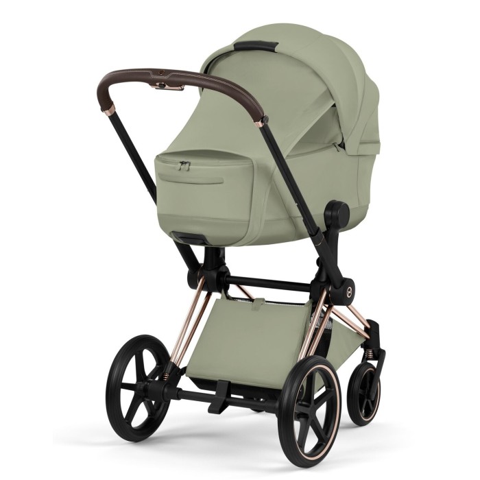 Cybex Priam Style Collection 5.0 stroller 2 in 1 Sage Green chassis Matt Black