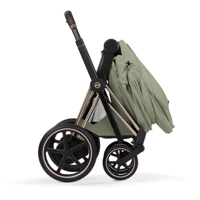 Cybex ePriam Style Collection Sage Green chassis Matt Balck 5.0 stroller 2 in 1