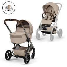 Коляска Cybex Balios S Lux Taupe 2 в 1 Almond Beige